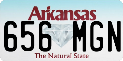 AR license plate 656MGN