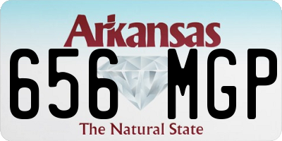 AR license plate 656MGP