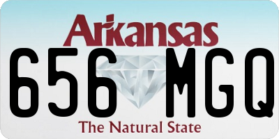 AR license plate 656MGQ