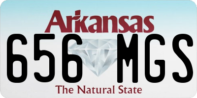 AR license plate 656MGS