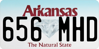 AR license plate 656MHD