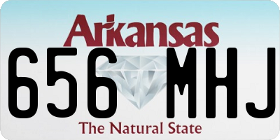 AR license plate 656MHJ