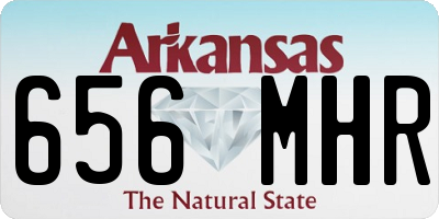 AR license plate 656MHR