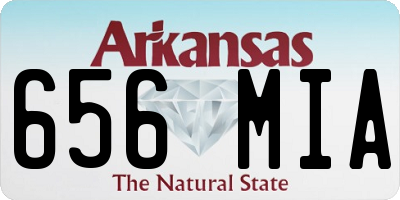 AR license plate 656MIA