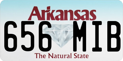 AR license plate 656MIB
