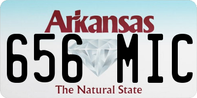 AR license plate 656MIC