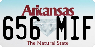 AR license plate 656MIF