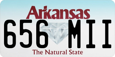 AR license plate 656MII