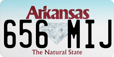 AR license plate 656MIJ