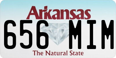 AR license plate 656MIM
