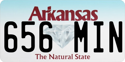 AR license plate 656MIN