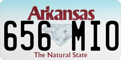 AR license plate 656MIO