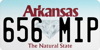 AR license plate 656MIP