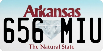 AR license plate 656MIU