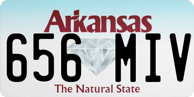 AR license plate 656MIV