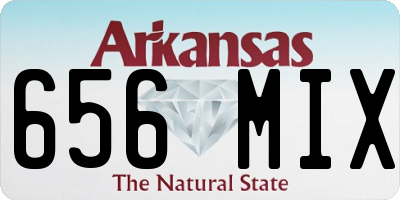 AR license plate 656MIX