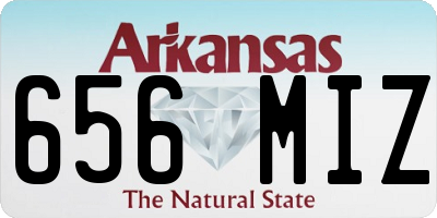 AR license plate 656MIZ