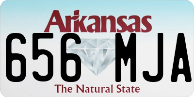 AR license plate 656MJA