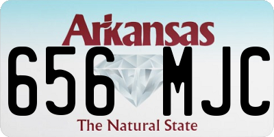 AR license plate 656MJC