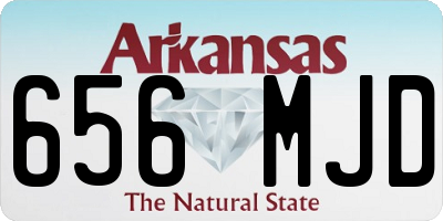 AR license plate 656MJD