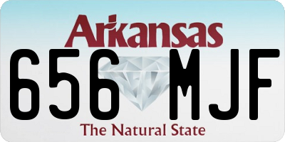 AR license plate 656MJF