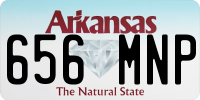 AR license plate 656MNP