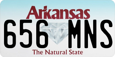 AR license plate 656MNS