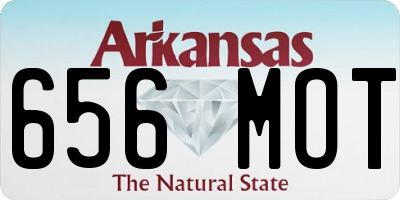 AR license plate 656MOT