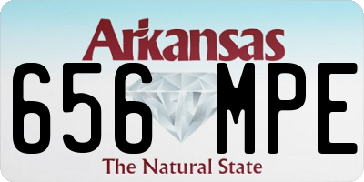 AR license plate 656MPE