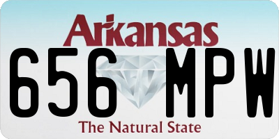 AR license plate 656MPW