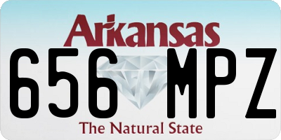 AR license plate 656MPZ