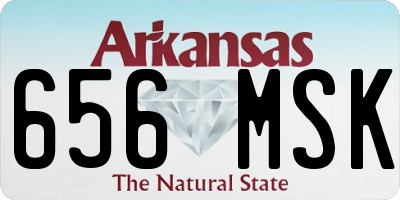 AR license plate 656MSK