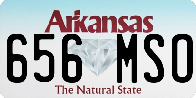 AR license plate 656MSO