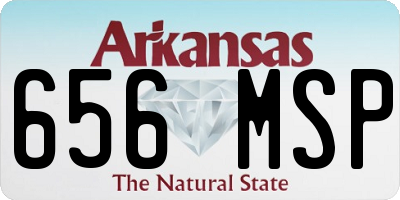 AR license plate 656MSP
