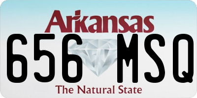 AR license plate 656MSQ