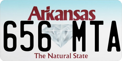 AR license plate 656MTA
