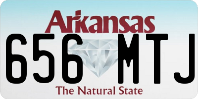 AR license plate 656MTJ