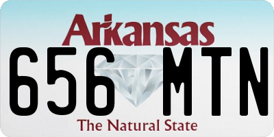 AR license plate 656MTN