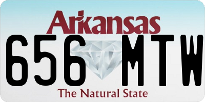 AR license plate 656MTW