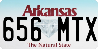 AR license plate 656MTX