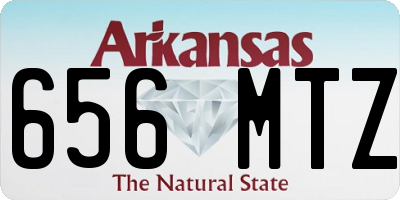 AR license plate 656MTZ