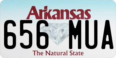 AR license plate 656MUA