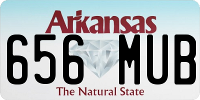 AR license plate 656MUB
