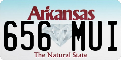 AR license plate 656MUI