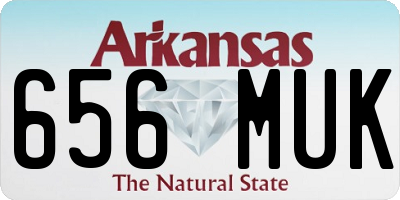 AR license plate 656MUK