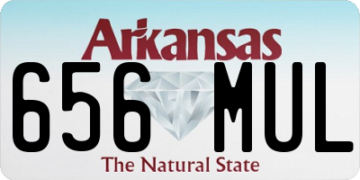 AR license plate 656MUL