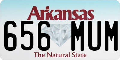AR license plate 656MUM