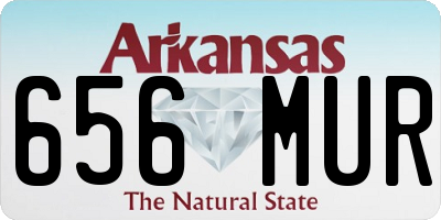 AR license plate 656MUR