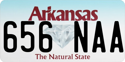AR license plate 656NAA