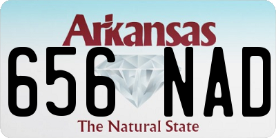 AR license plate 656NAD